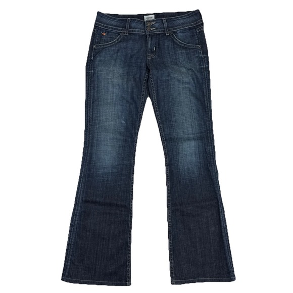 Hudson Low Rise Boot Cut Flap Pocket Denim Jeans Women's Sz 28 (31 x 30) W170DHA - Picture 1 of 13